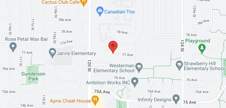 map of 12085 77 AVENUE